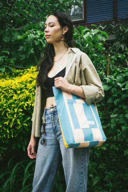 Coast to Coast Stripe Tote Bag